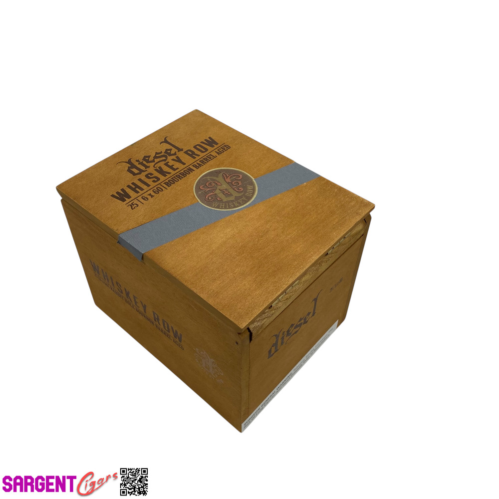 Diesel Whiskey Row Gigante Empty Wooden Cigar Box 5.25x6.75x5.25